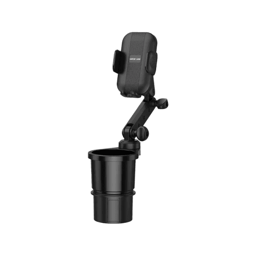 Green Lion 2-In-1 Flexgrip Car Cup Holder & Phone Mount - Black