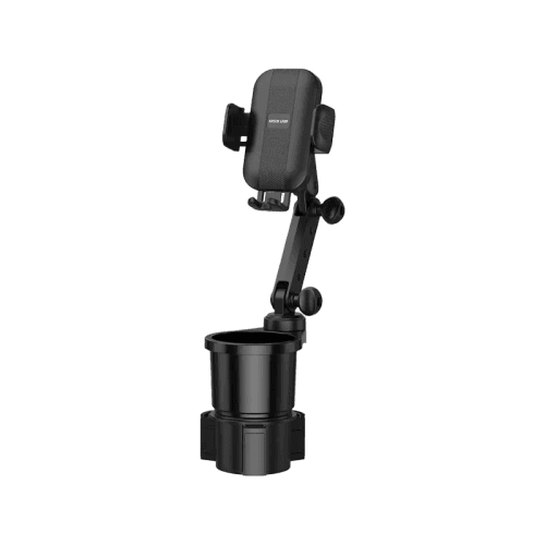 Green Lion 2-In-1 Flexgrip Car Cup Holder & Phone Mount - Black