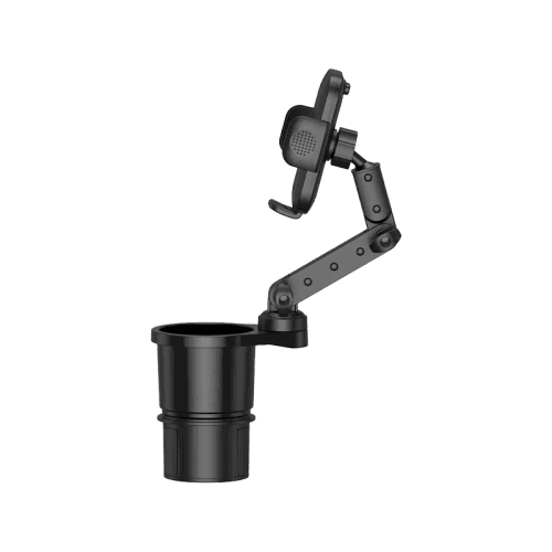 Green Lion 2-In-1 Flexgrip Car Cup Holder & Phone Mount - Black