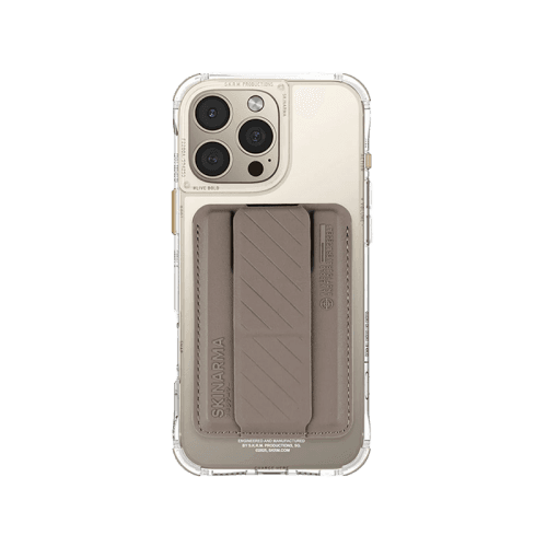 SkinArma Bundle Saido Kado Mag-Charge card Holder + Saido Magsafe case for iPhone 16 Pro - Champagne