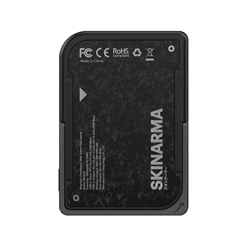 SkinArma Vektor 20W PD 5000mAh Magnetic Power Bank With Smart Kick Stand - Onyx
