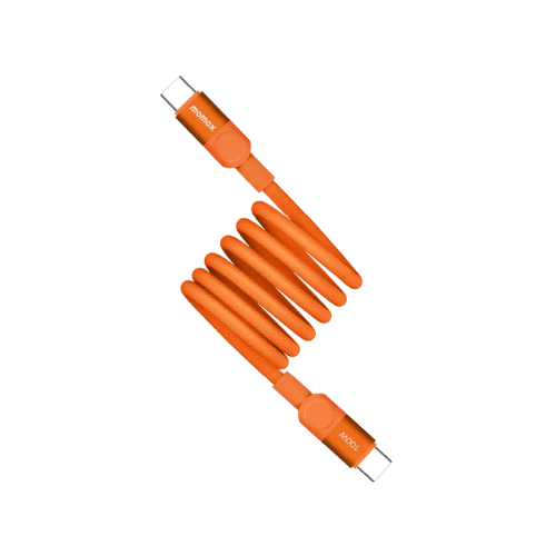 Momax Mag Link USB-C to USB-C Magnetic Cable 100W 1m - Orange
