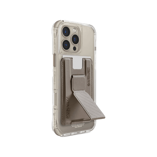 SkinArma Bundle Saido Kado Mag-Charge card Holder + Saido Magsafe case for iPhone 16 Pro - Champagne