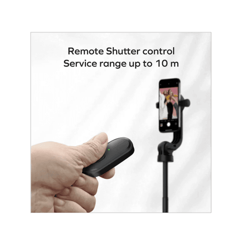 Momax 1-Snap Pole Magnetic Tripod Selfie Stick with Wireless Remote - Black
