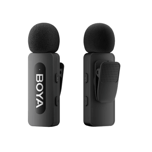 بويا BY-V20 - ميكروفون لاسلكي 2.4GHz لأجهزة يو اس بي -سي (2TX+1RX) - أسود