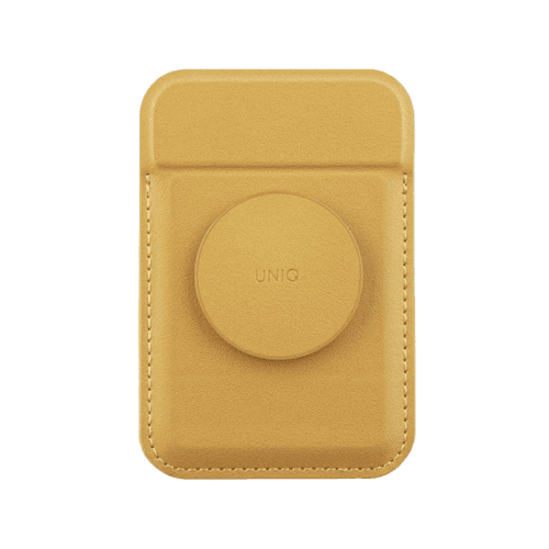 Uniq Flixa Magnetic Pop-Out Card Holder With Grip-Stand - Canary Yellow
