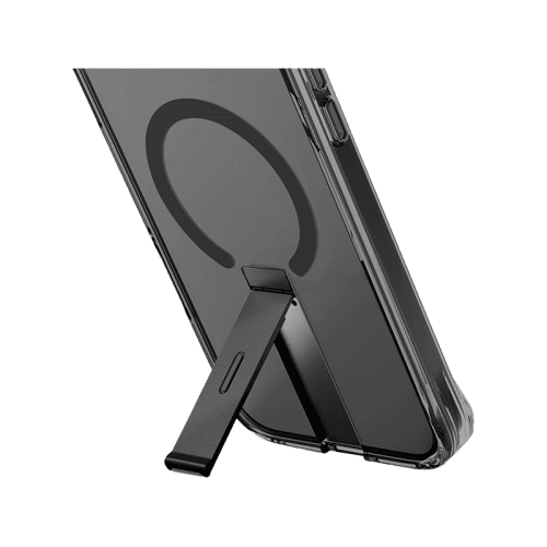Uniq Hybrid Eleva MagSafe Case with Vertical Stand for iPhone 16 Pro – Carbon Black