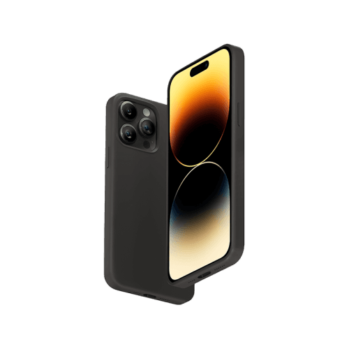 Smart Premium Silicone Magnetic Case for iPhone 14 Pro Max - Black