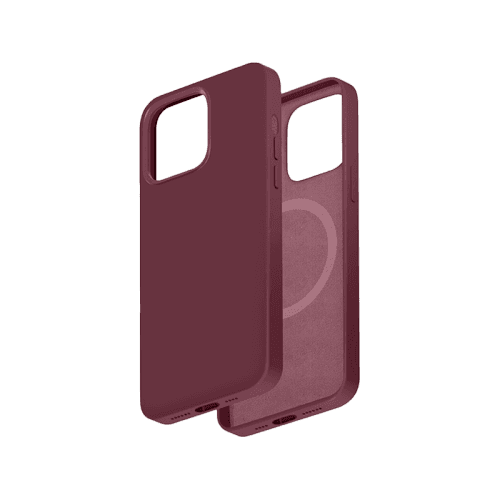 Smart Premium Silicone Magnetic Case for iPhone 14 Pro Max - Plum