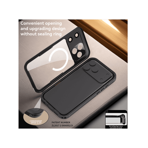 ShellBox MagSafe With Water Proof Case for iPhone 17 Pro - Black