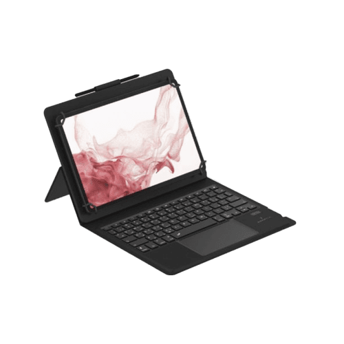 Smart Premium Bluetooth Keyboard  (English / Arabic) for Universal Tablets  - Black