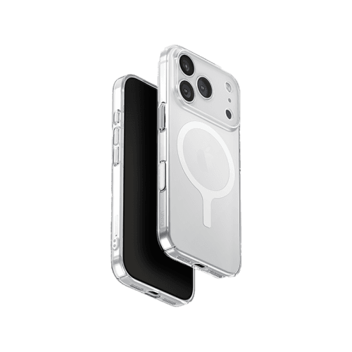 Uniq Airsuit MagSafe Case for iPhone 17 Pro - Glossy Clear/White