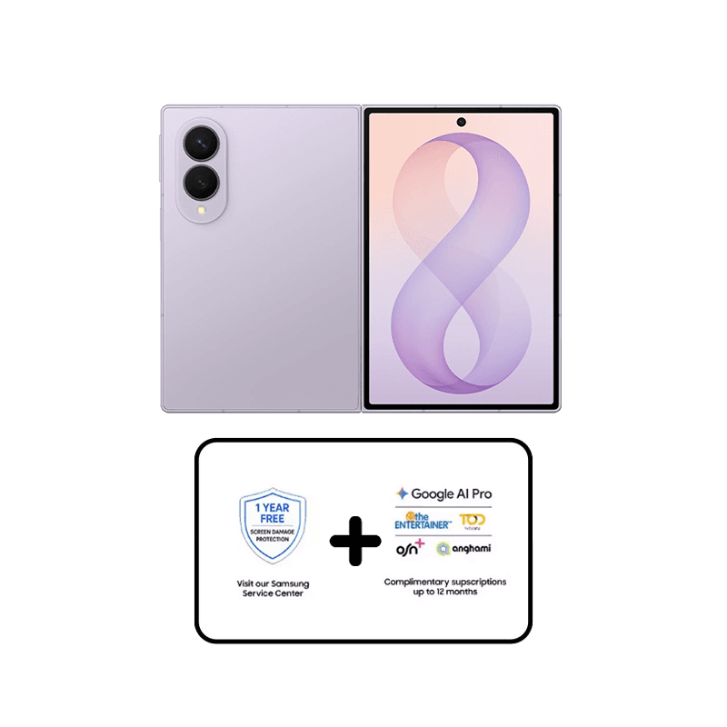 Pre Order - Samsung Galaxy Z Fold 8 5G Mobile Phone 12GB/1TB - Lavender