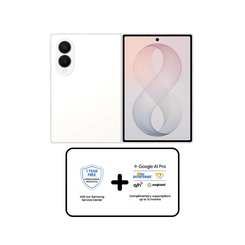 Pre Order - Samsung Galaxy Z Fold 8 5G Mobile Phone 12GB/512GB - Cream