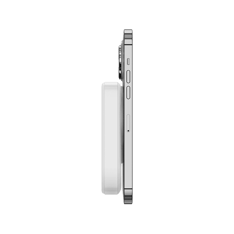 Bazic GoPower MagSafe Compatible Power Bank With Built In Apple Watch Charger 10000mAh - White