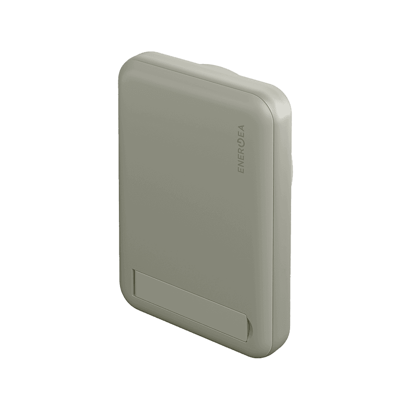 Energea Magpac Mini Ultra Slim Magsafe Compatible Power Bank With Stand 10000mAh - Turquoise
