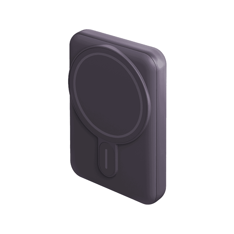 Energea Magpac Mini Ultra Slim Magsafe Compatible Power Bank With Stand 10000mAh - Purple
