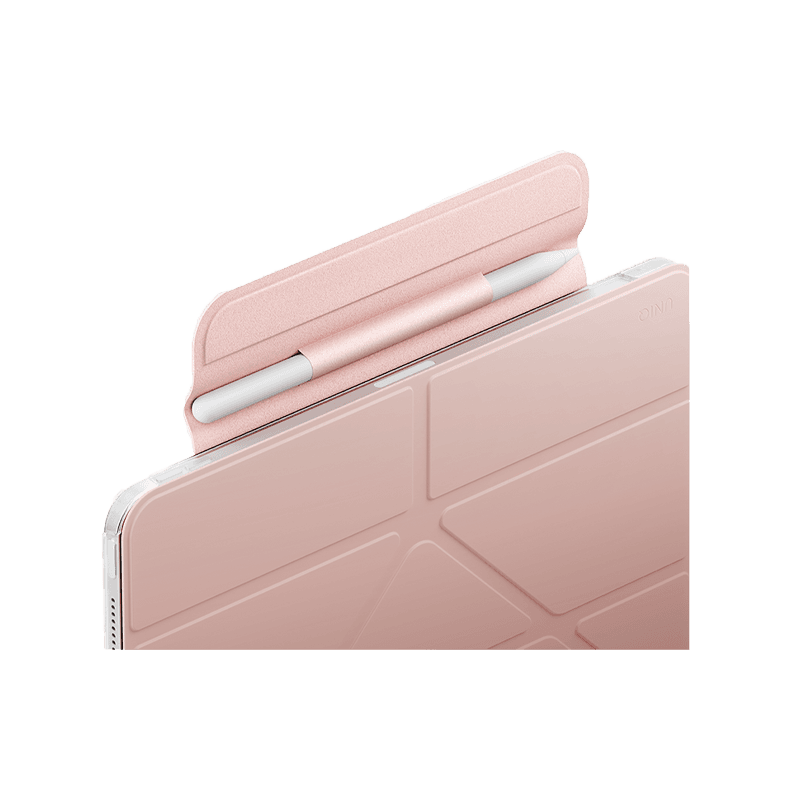 Uniq Camden Lite Case With Detachable Pencil Sleeve for iPad 11" (A16) - Blush Pink