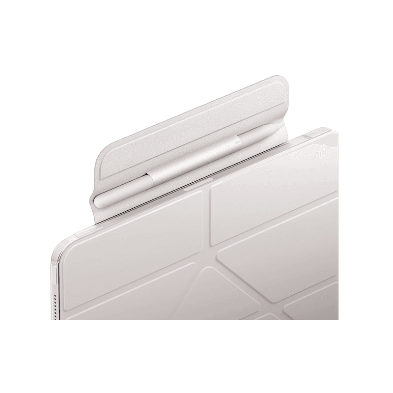 Uniq Camden Lite Case With Detachable Pencil Sleeve for iPad 11" (A16) - Ivory