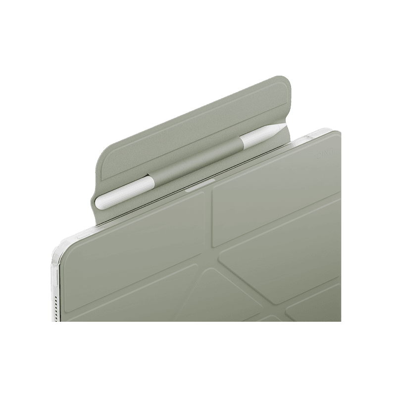 Uniq Camden Lite Case With Detachable Pencil Sleeve for iPad 11" (A16) - Sage Green