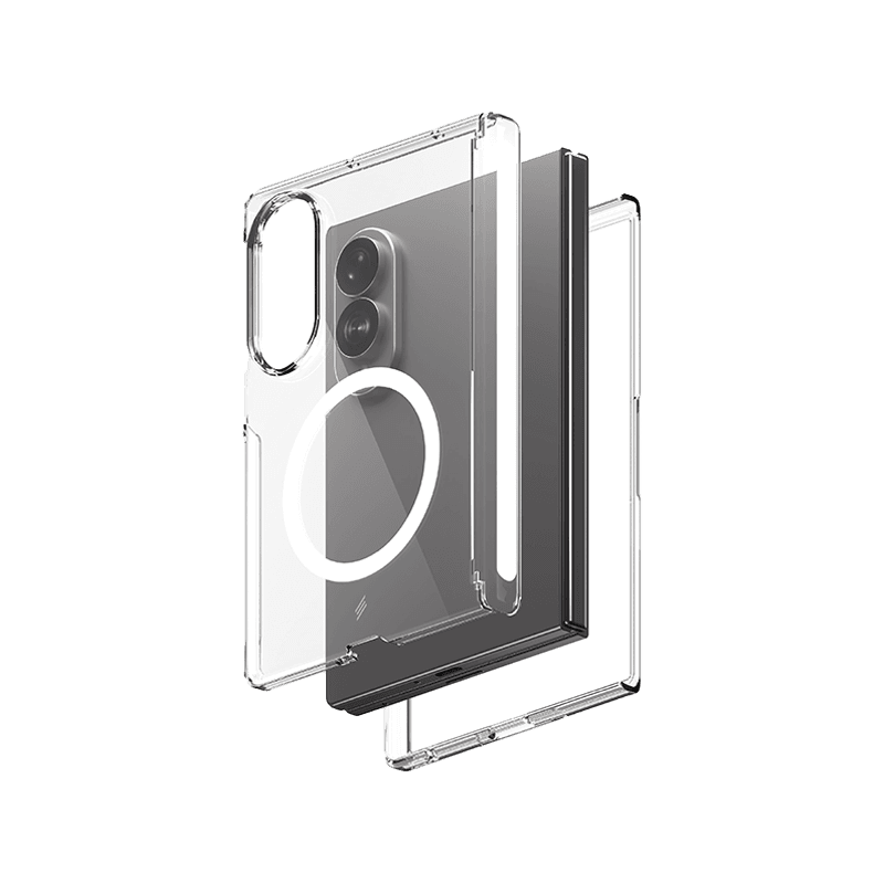 Smart Premium Ultra Guard Magnetic Bundle for Samsung Galaxy Z Fold 8 (Screen Protector + Clear Case)