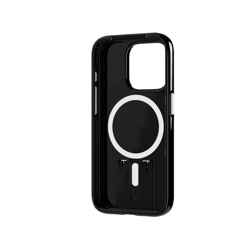 Tech21 Evo Crystal MagSafe Case With Kick Stand for iPhone 15 Pro Max - Obsidian Black