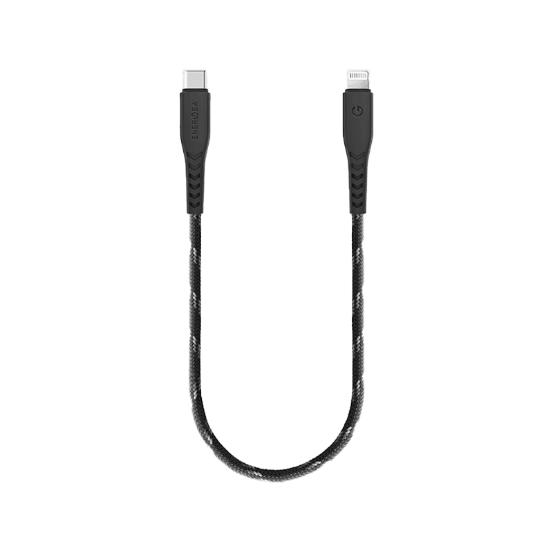 Energea Nyloflex USB-C to Lightning Cable 1.5M - Black