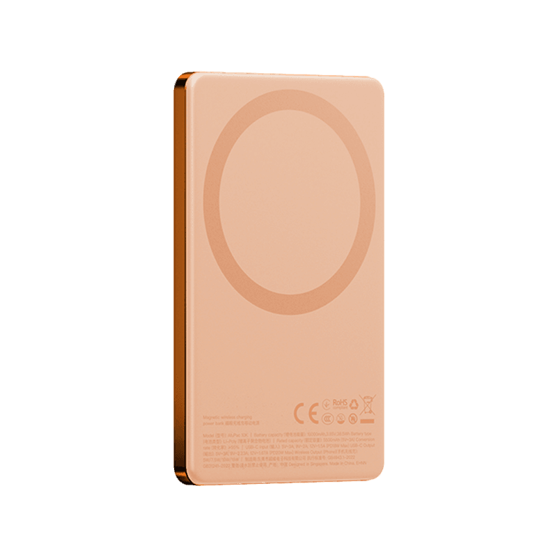 Energea AluPac Mini Aluminum MagSafe 5000mAh Power Bank - Orange