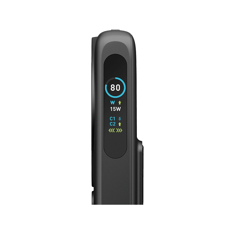 Energea Magpac Ultra Qi2 Magsafe Compatible Power Bank With Built-in Cable and Stand PD 35W 10000mAh - Gunmetal