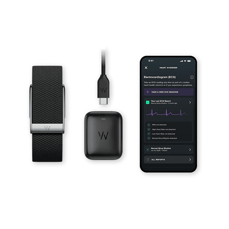 Whoop 5.0 Life Health and Fitness Wearable Activity Tracking Device - Black