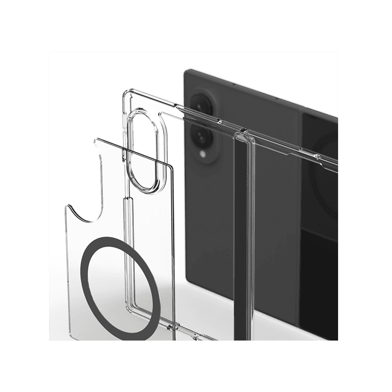 Araree Duple Magsafe Case For Samsung Galaxy Z Fold 8 - Clear Black