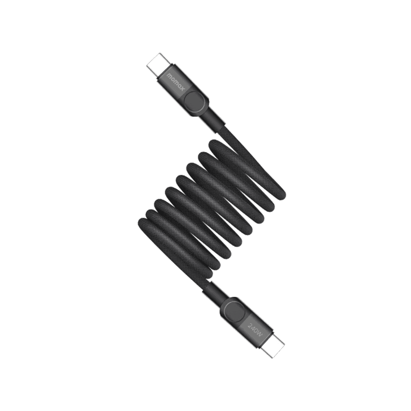 Momax Mag Link USB-C to USB-C Magnetic Cable 240W 2m - Black