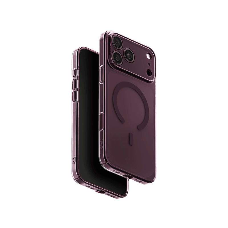 Uniq Hybrid Airsuit MagSafe Case for iPhone 18 Pro Max - Glossy Burgundy