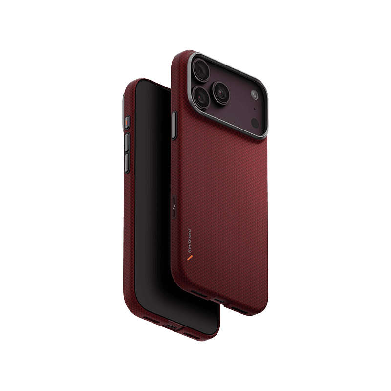 Uniq Hybrid Keva Edge MagSafe Case for iPhone 18 Pro - Ember Red