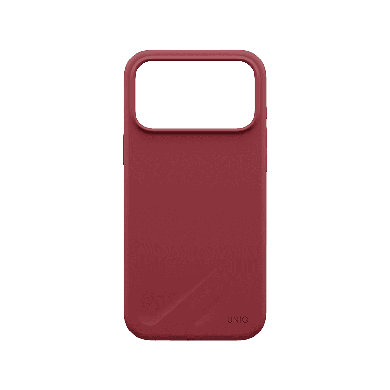 Uniq Hybrid Lino MagSafe Case for iPhone 18 Pro - Cranberry Red