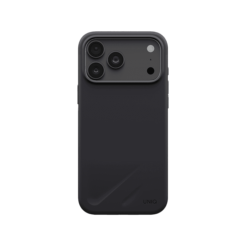 Uniq Hybrid Lino MagSafe Case for iPhone 18 Pro Max - Charcoal Grey