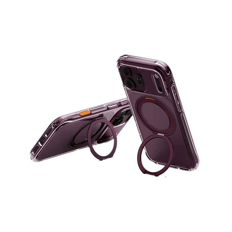Uniq Hybrid Swivix With 360 Rotating Kickstand MagSafe Case for iPhone 18 Pro - Deep Burgundy