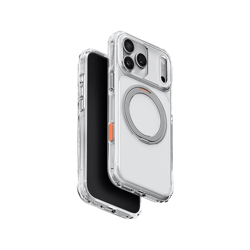 Uniq Hybrid Swivix With 360 Rotating Kickstand MagSafe Case for iPhone 18 Pro - Lucent Clear