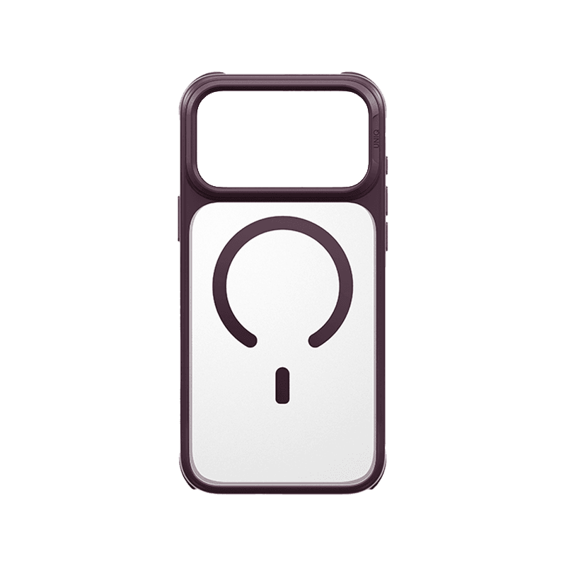 Uniq Hybrid Veren MagSafe Case for iPhone 18 Pro - Burgundy Frost