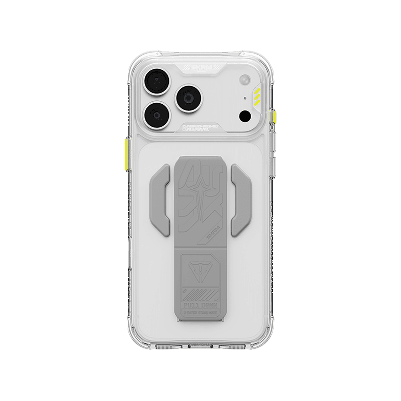 SkinArma Helio CE Clear MagSafe Case With Grip Stand for iPhone 18 Pro