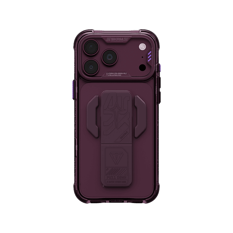 SkinArma Helio CE MagSafe Case With Grip Stand for iPhone 18 Pro - Burgundy