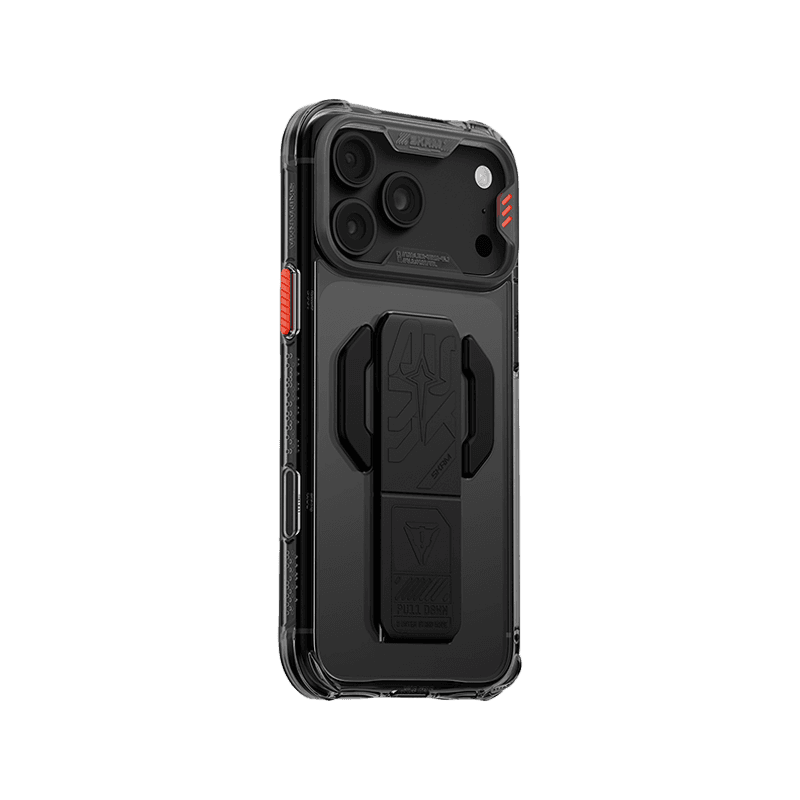 SkinArma Helio CE MagSafe Case With Grip Stand for iPhone 18 Pro Max - Graphite