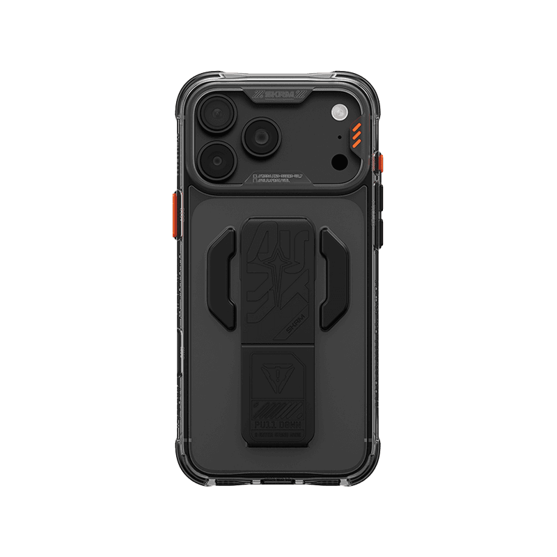 SkinArma Helio CE MagSafe Case With Grip Stand for iPhone 18 Pro Max - Graphite