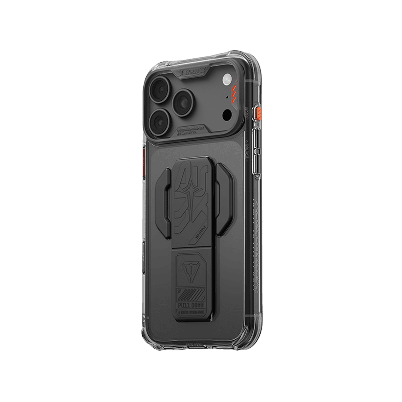 SkinArma Helio CE MagSafe Case With Grip Stand for iPhone 18 Pro Max - Graphite