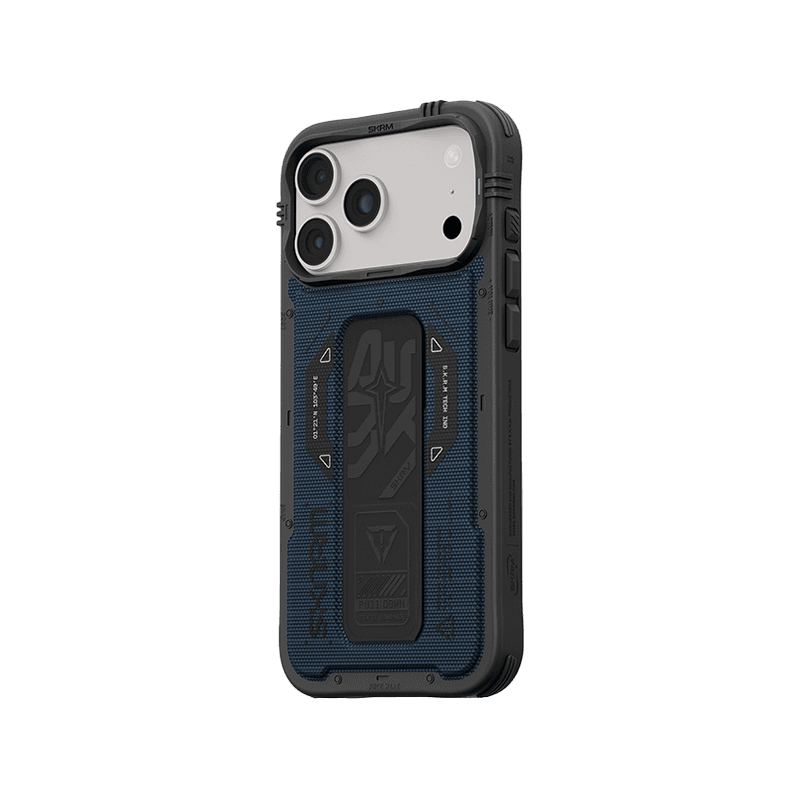 SkinArma Phantom MagSafe Case With Grip Stand for iPhone 18 Pro - Blue