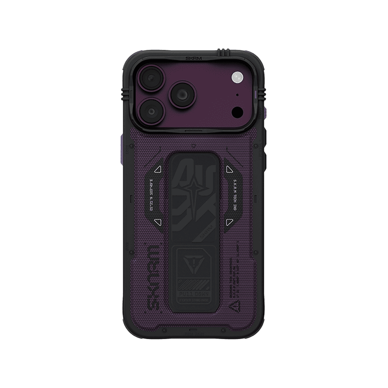 SkinArma Phantom MagSafe Case With Grip Stand for iPhone 18 Pro - Burgundy
