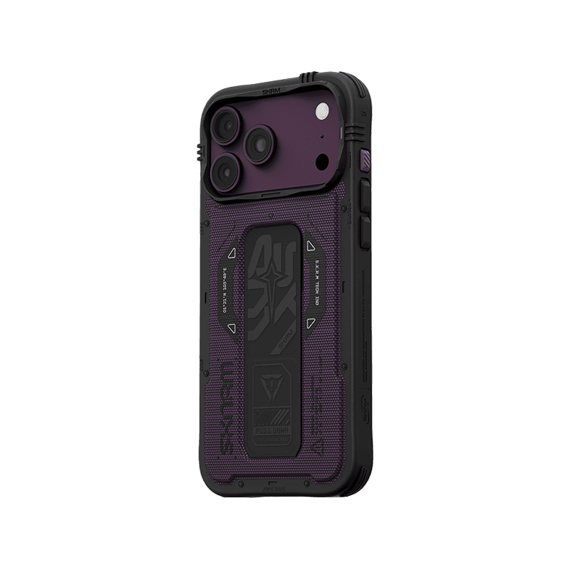 SkinArma Phantom MagSafe Case With Grip Stand for iPhone 18 Pro - Burgundy