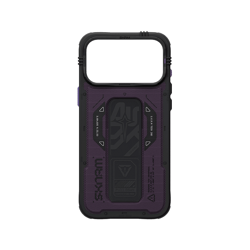 SkinArma Phantom MagSafe Case With Grip Stand for iPhone 18 Pro - Burgundy