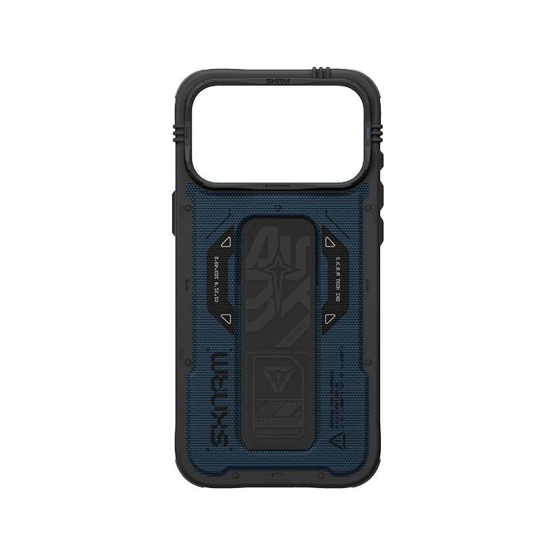 SkinArma Phantom MagSafe Case With Grip Stand for iPhone 18 Pro Max - Blue