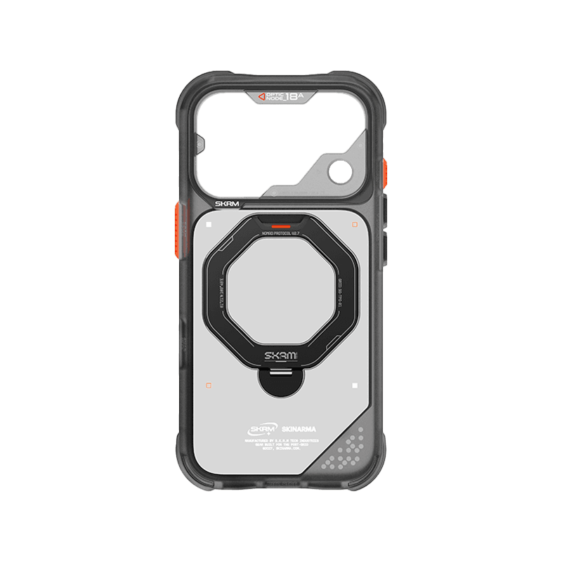 SkinArma Saturn MagSafe Case With Rotating Kick-Stand for iPhone 18 Pro Max - Black